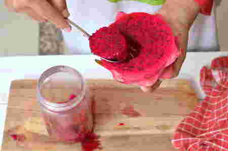 cara membaut jus buah naga