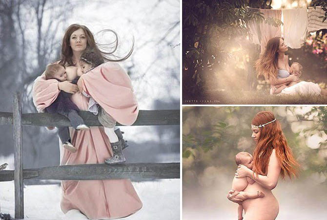 12 ภาพนมแม่ สวยงามดั่งต้องมนต์