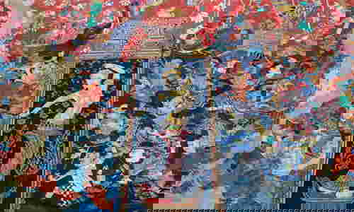 จิตรกรรมฝาผนังอายุเก่าแก่วัดคงคาราม