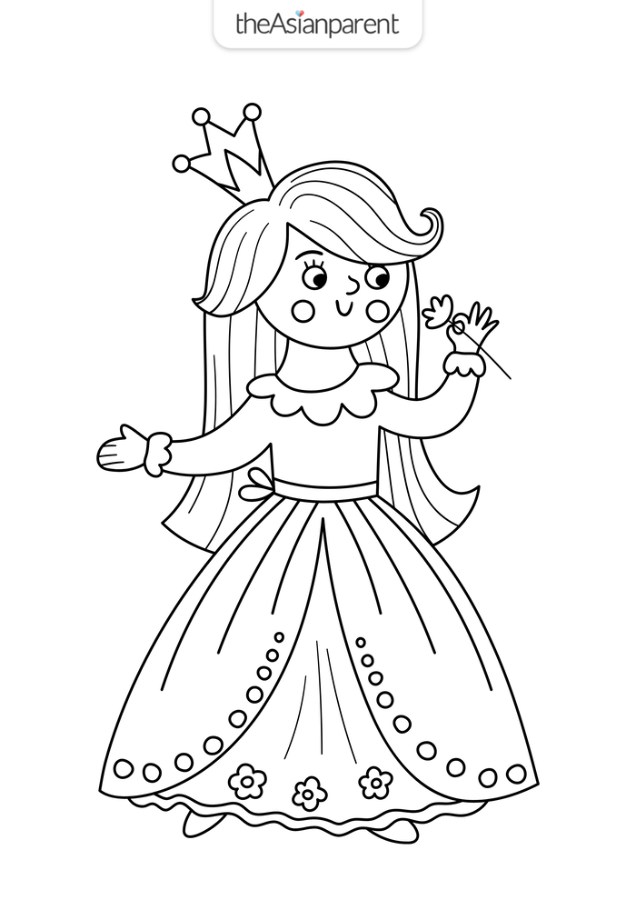 ภาพระบายสีเจ้าหญิง