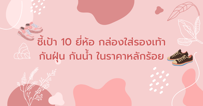 ชี้เป้า 10 ยี่ห้อ กล่องใส่รองเท้า กันฝุ่น กันน้ำ ในราคาหลักร้อย