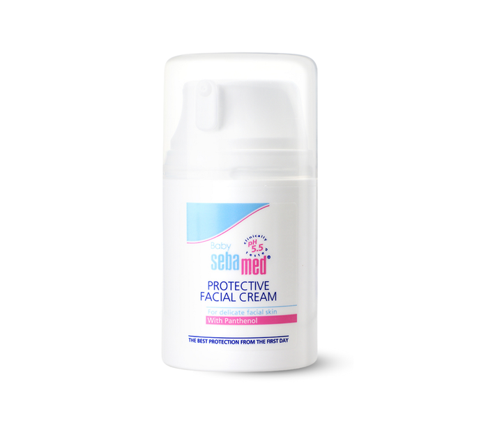 Baby Sebamed Protective Facial Cream: ครีมบำรุงผิวหน้า ลดผื่นแพ้สำหรับเด็ก