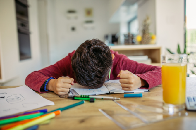 เด็กชายวัย 11 ปี ทำการบ้านติดต่อกัน 14 ชั่วโมง