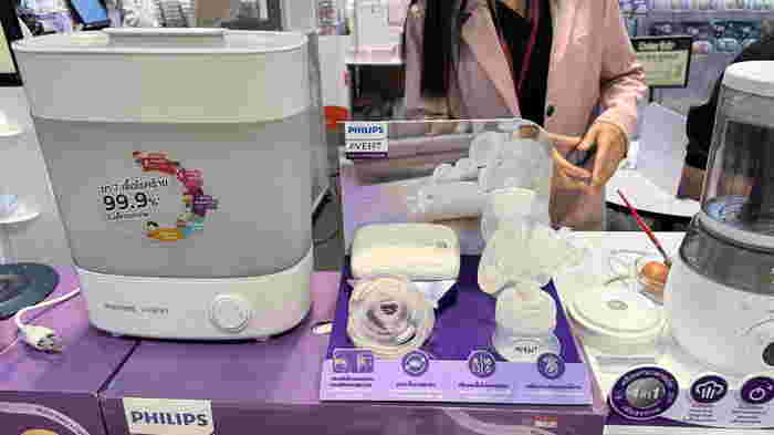 เครื่องปั๊มนมตัวท็อป