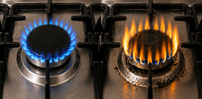 สีของเปลวไฟเตาแก๊ส บอกอะไร? เรื่องใกล้ตัวที่คุณแม่ต้องรู้ก่อนเข้าครัว