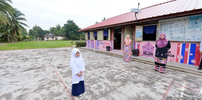 Hanya seorang murid didaftarkan ke Tahun 1 di SK Tebing Rebak