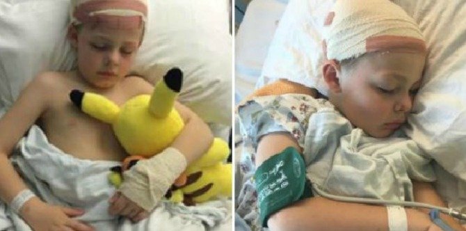 Ibu ini mengongsikan gambar anaknya yang menyayat hati di hospital akibat dibuli