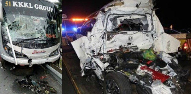 Kanak-kanak lelaki berusia 5 tahun maut selepas kereta dirempuh bas