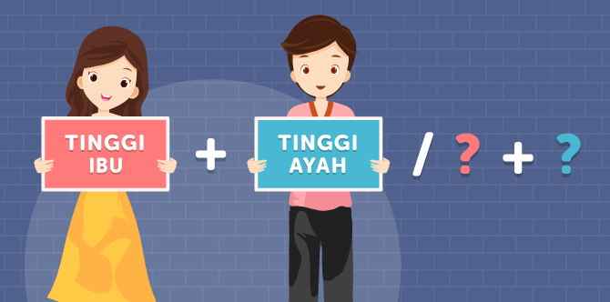 Formula Mudah Untuk Ramal Tinggi Anak Apabila Dewasa