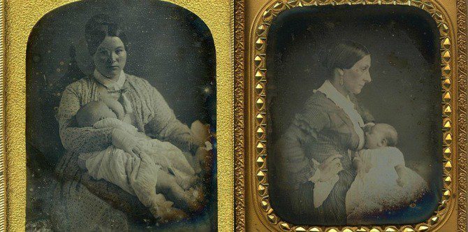 Keindahan proses menyusu anak tergambar dalam 21 foto zaman Victorian