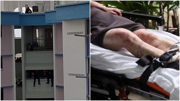 Suami kantoi curang, isteri yang kecewa cederakan diri dan nak terjun bangunan!