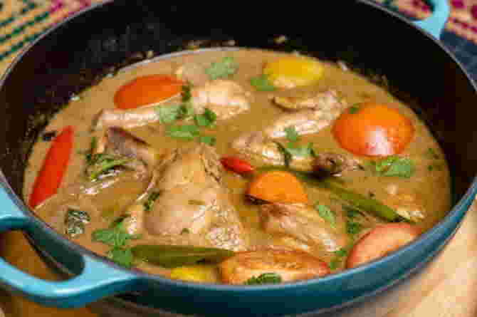 Kurma Ayam, kurma daging, ayam masak kurma, menu berbuka puasa