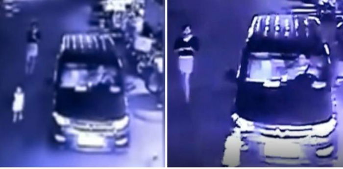 Terlampau leka lihat phone, sampai anak dilanggar kereta pun tak perasan!