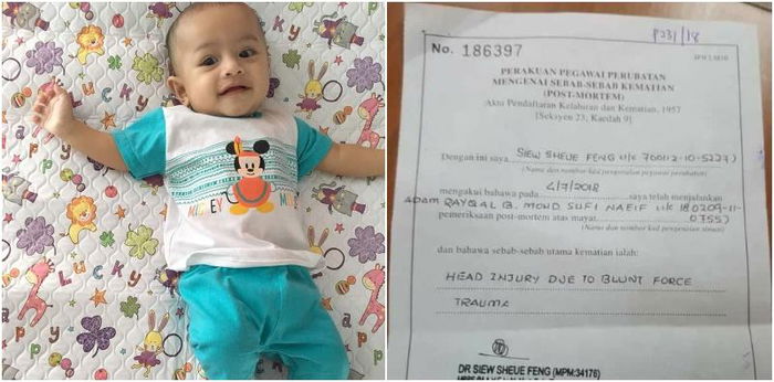 Adam Rayqal maut kerana trauma di kepala - Ini cara kenali tanda anak cedera