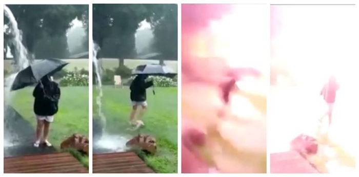 BAHAYA! Anak ini hampir maut gara-gara ibu biar main hujan!