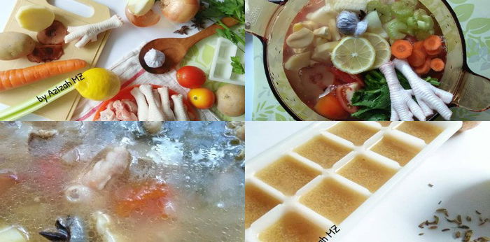 Resepi chicken bone broth (CBB), bagus untuk antibodi dan otak bayi