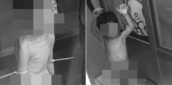 Ibu terkejut jumpa anak bogel, diikat & kebuluran di balkoni rumah bekas suami!