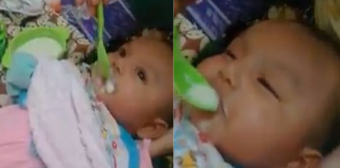 Bayi 2 Bulan SENGAJA Diikat, Diberi Bubur & Air Oleh Ibu Bapa Sendiri!
