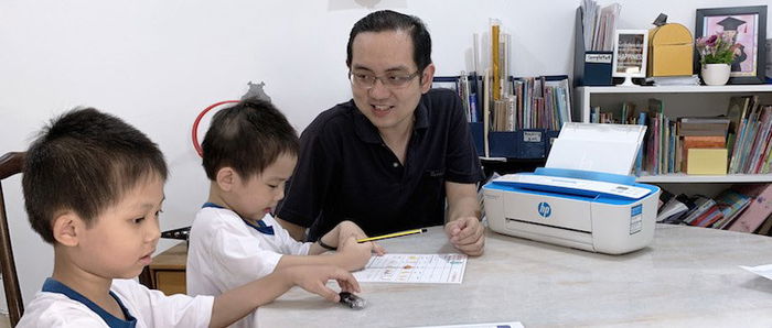 #ReinventLearning with the HP 3775 All-In-One Printer and the kids