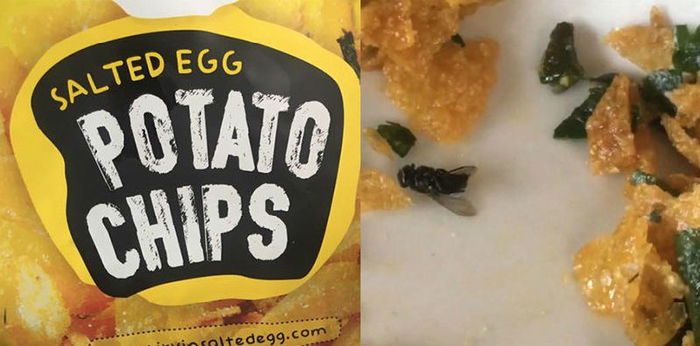 Wanita Jumpa Lalat Goreng Dalam Snek Salted Egg Terkenal Ini!