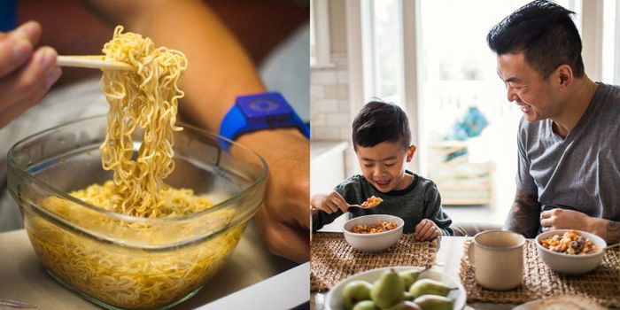 Jangan Tunjuk Depan Anak Bila Makan Mee Segera, Mereka Perlu Diajar Makanan Sihat!