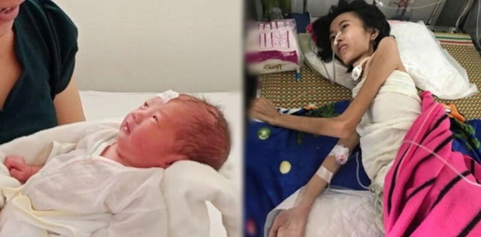 Mum who weighed just 20kg gives birth to miracle baby