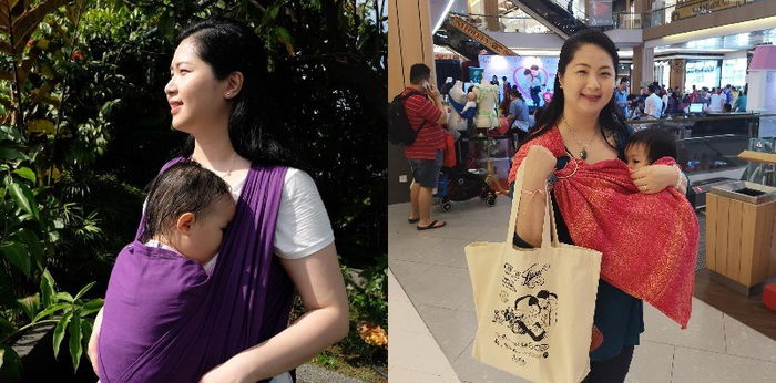 Belajar Cara Menyusu Bayi Ketika Pakai Baby Sling, Ibu Ini Kongsi Penyusuan Ekslusifnya Lebih Mudah!