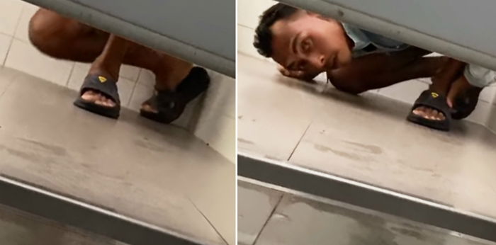 KANTOI Tandas Awam Terdedah, Lelaki Gila Seks Tengah Mengintai Orang!