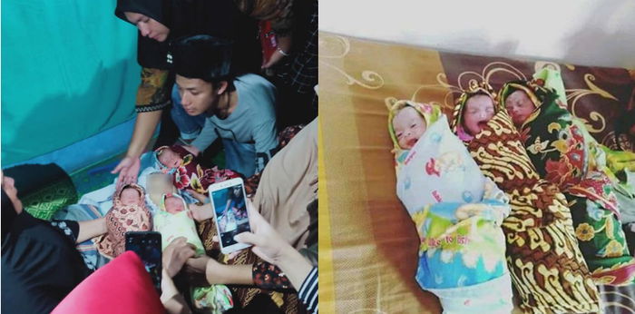 Gembira Bertukar Sedih Bila Ibu Maut Lepas Lahirkan 3 Bayi Kembar Perempuan