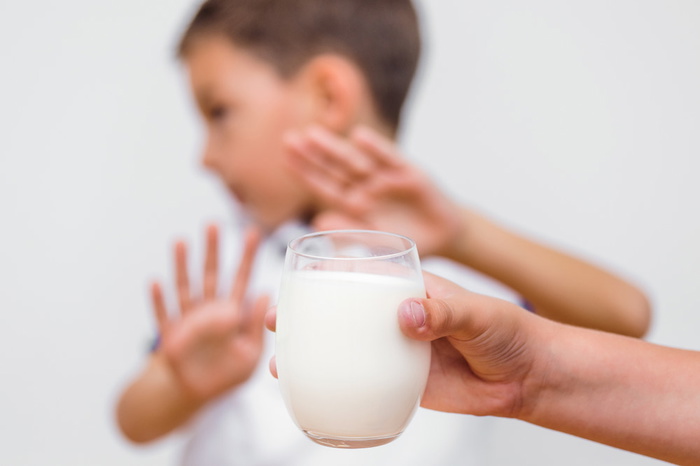Children with milk lactose intolerance