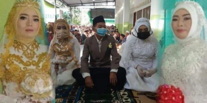 Lelaki Nikah Dua Kekasihnya, Kedua-Dua Mereka Adalah Sepupu Rapat & Diraikan Dalam Majlis Yang Sama