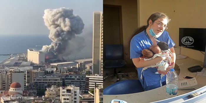 Jururawat Ditemui Dakap 3 Bayi, Tenang Jalankan Tugas Ketika Letupan Beirut Berlaku