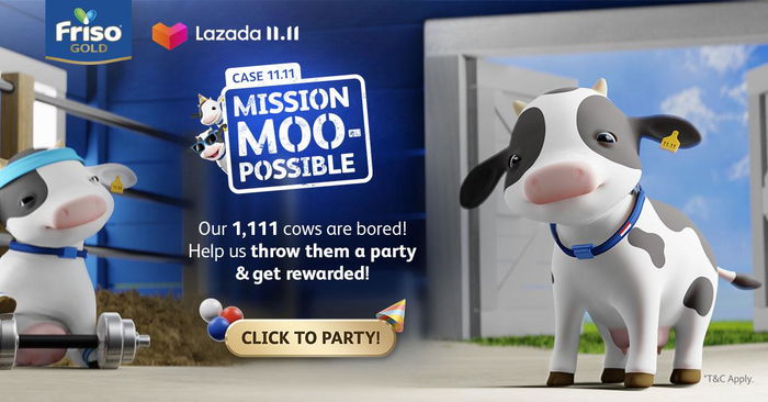 #StayHome And Have Fun With The Friso® Gold x Lazada 11.11 Moo-Possible Campaign