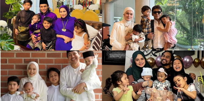 Senarai Keluarga Artis Yang Bahagia & Miliki Anak Ramai, Meriah Bila Buat Family Bonding!