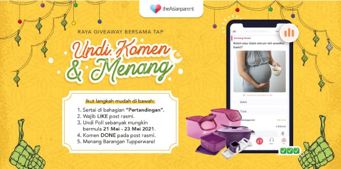 Nikmati Ganjaran Menarik Bulan Mei Ini Hanya Di theAsianparent!