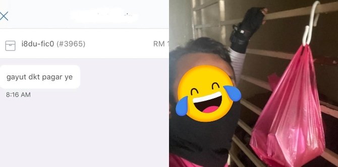 ''Saya Menurut Arahan,''- Rider Foodpanda Kongsi Momen Lucu Ketika Hantar Makanan
