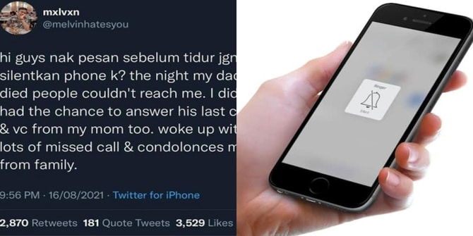Gagal Dihubungi Ketika Bapa Nazak Tengah Malam, Lelaki Menyesal Silent Telefon Ketika Tidur!