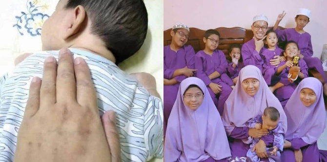 Sejak Bayi Lagi Tidak Banyak Ragam, Ibu Ini Kongsi Rahsia Urus 10 Orang Anak Di Rumah