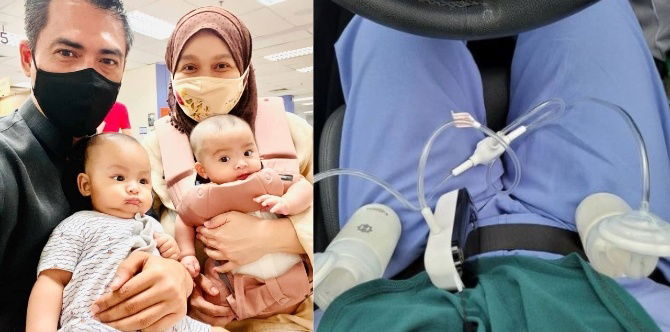 ''Minum Air Kosong & Pam Secara Berkala,''- Dr Halina Kongsi Tips Susukan Anak Kembar