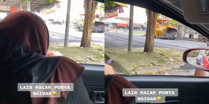 Suami Layan Je Isteri Mengidam Bau Tar Jalan, Nampak Happy Betul Isterinya Bila Dapat Bau Tar!