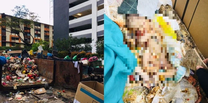 Sungguh Menyayat Hati, Mayat Bayi Perempuan Baru Lahir Dijumpai Dalam Tong Sampah