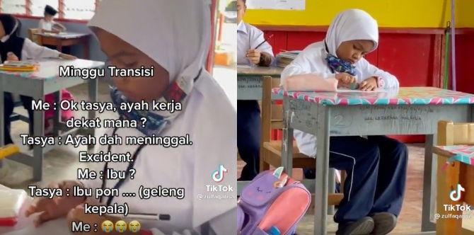 'Ayah Dah Meninggal, Accident. Ibu Pun'- Guru Kongsi Video Buat Ramai Rasa Sebak