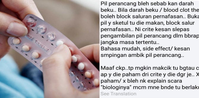 Tidak Semua Wanita Boleh Ambil Pil Perancang, Ia Berisiko Jadi Darah Beku & Meragut Nyawa