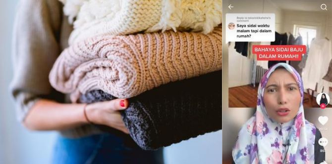Hentikan Tabiat Sidai Baju Dalam Rumah, Wanita Ini Kongsi 5 Kesan Bahaya Pada Kesihatan