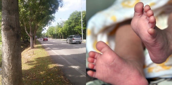 Wanita Bersalin Sendiri Di Tepi Jalan, Ditemani 5 Anaknya Yang Berada Dalam Kereta