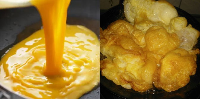 Rahsia Telur Dadar Crispy & Gebu, Pastikan Anda Masukkan Dua Bahan Ini Sebelum Goreng