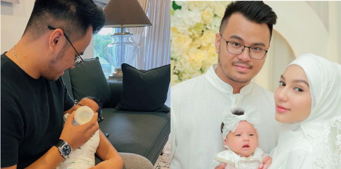 Sanggup Berjaga Malam Uruskan Anak, Elisya Sandha Bersyukur Dapat Suami Yang Baik