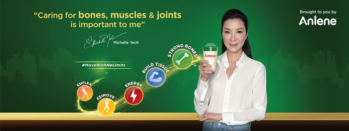 Anlene Reunites with Malaysian-born Hollywood Superstar Michelle Yeoh for #MoveWithNoLimits Campaign