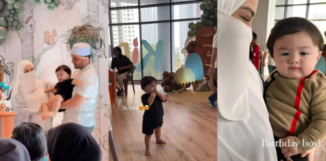 Gelagat Bilal Sambut Birthday Pertama, Dah Tak Mahu Umi & Abah Dukung Dia!