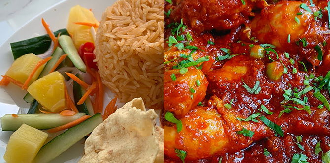 Rindu Nak Makan Lauk Kenduri? Ini Resepi Nasi Tomato Yang Sedap & Mudah , Makan Bersama Acar Jelatah Dan Papadom!